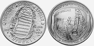 5 dollars 2019 Moon Landing Australia