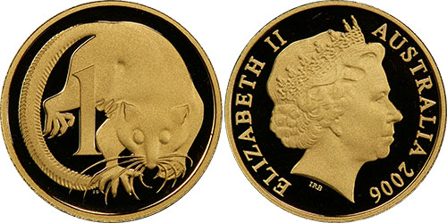 1 cent 2006 Proof Gold
