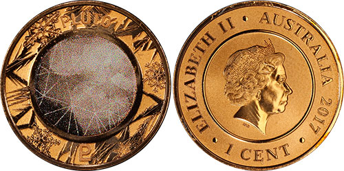 1 cent 2017 Pluto