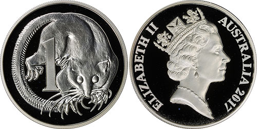 1 cent 2017 Silver Australia