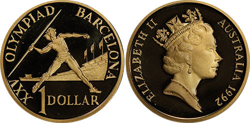 1 dollar 1992 - Olympics