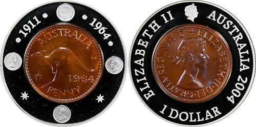 1 dollar 2004 - 1964 Penny