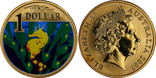 1 dollar 2007 Seahorse - Australian coin
