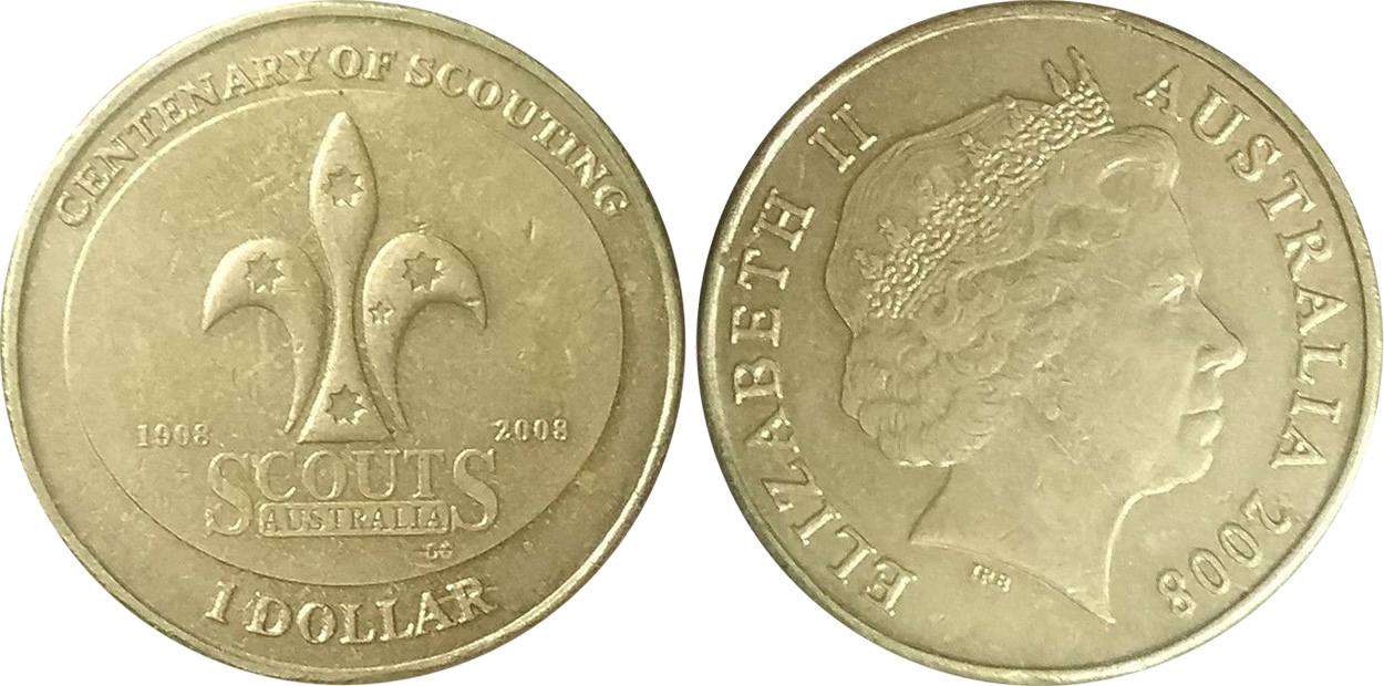 One dollar 2008 - Scouting - 1 dollar - Decimal coin