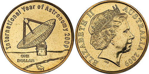 1 dollar 2009 Astronomy Australian coin