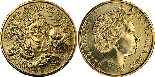 1 dollar 2009 Steve Irwin Australia