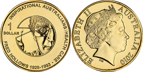 1 dollar 2010 Fred Hollows Australia