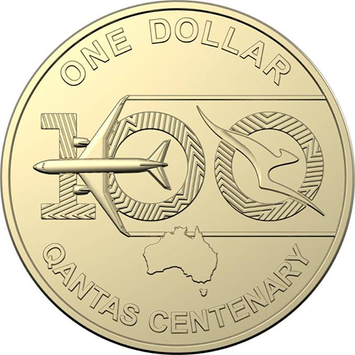 One dollar 2020 - Centenary of Qantas - 1 dollar - Decimal coin