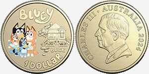 1 dollar 2024 The Heelers Dollarbucks Colour