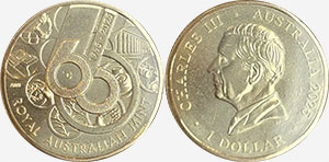 1 dollar 2000 60th Anniversary Canberra Australia