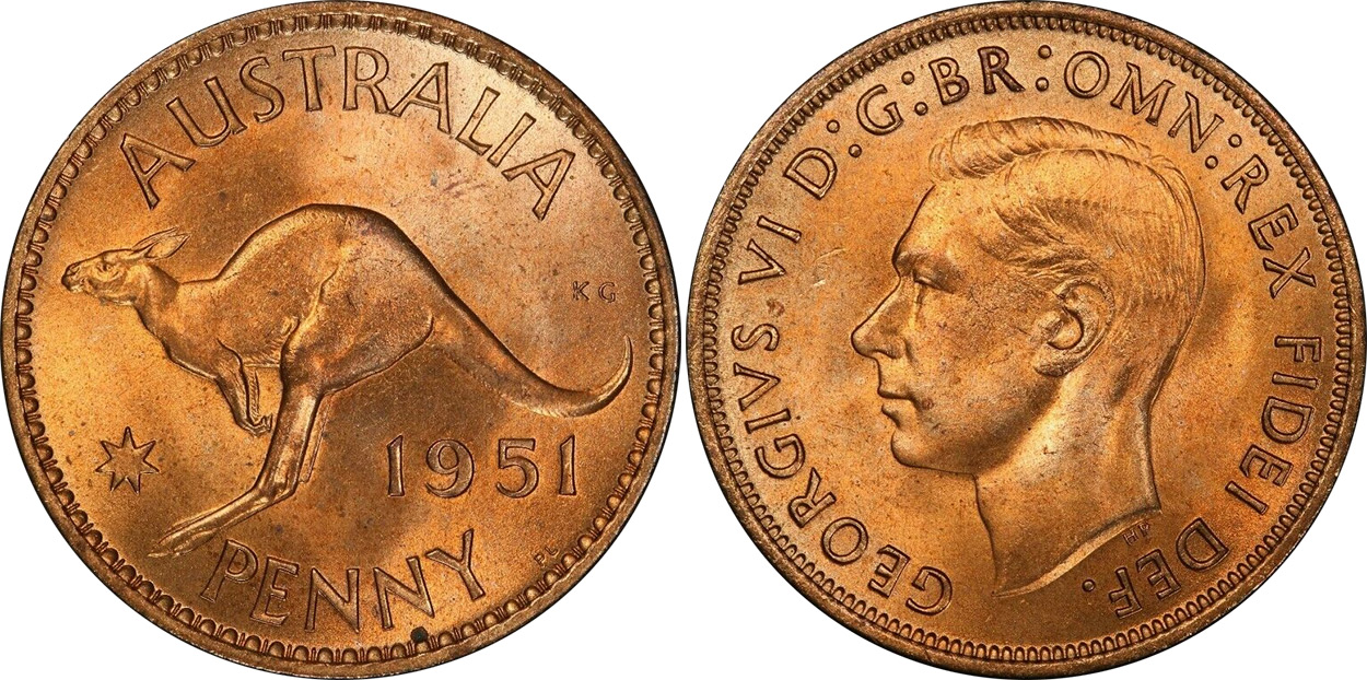 how much are australian pennies worth today