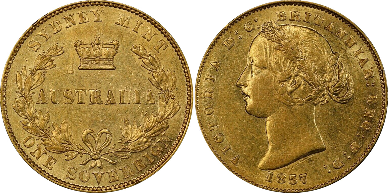 Sovereign 1857 - Australian coin