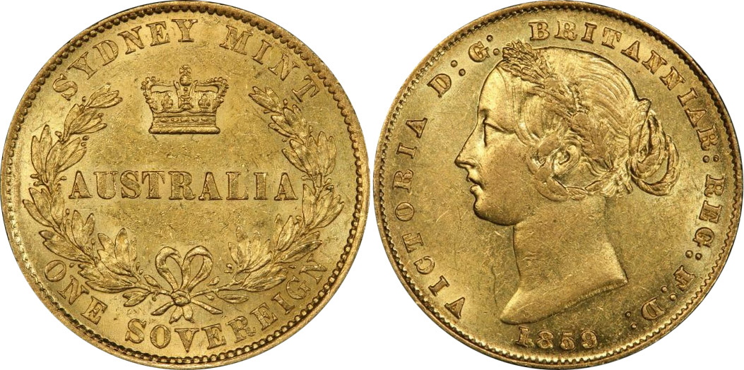 Sovereign 1859 - Australian coin