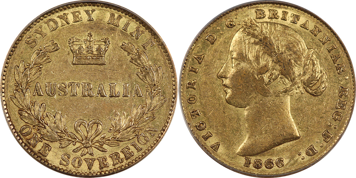 Sovereign 1866 - Australian coin