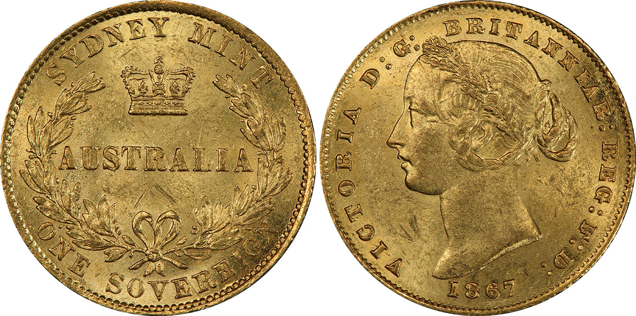 Sovereign 1867 - Australian coin