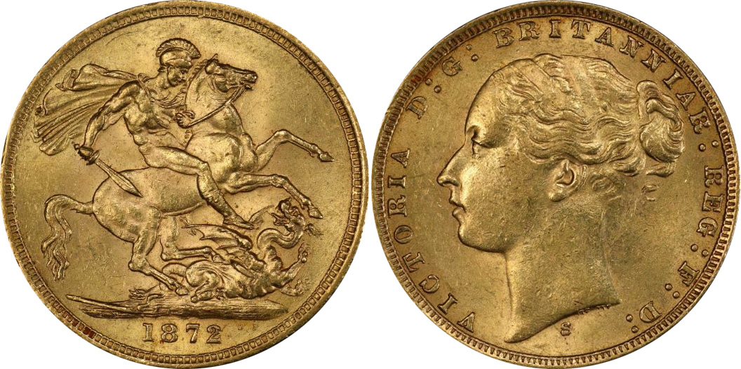 Sovereign 1872 - Australian coin