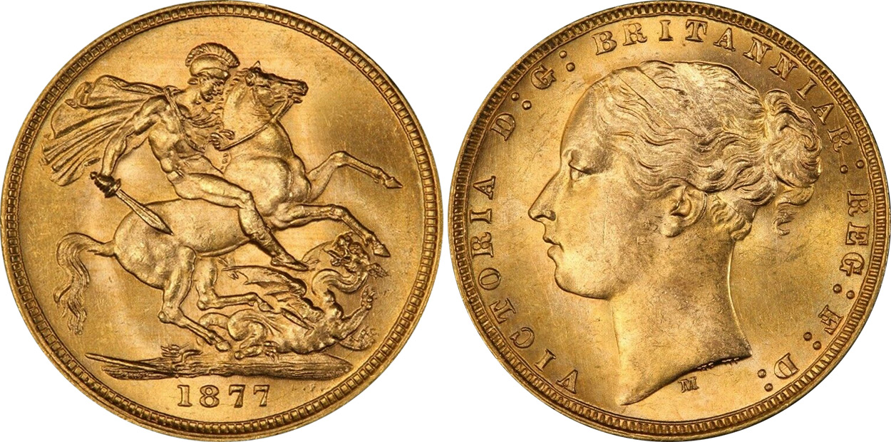 Sovereign 1877 - Australian coin