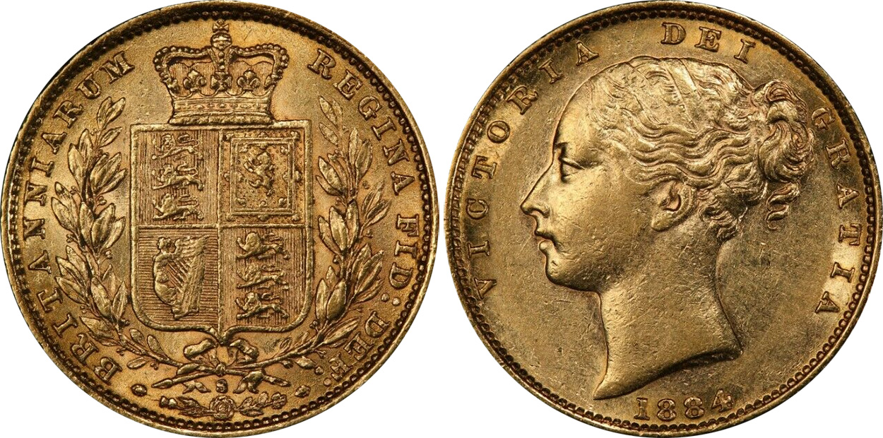 Sovereign 1884 - Australian coin