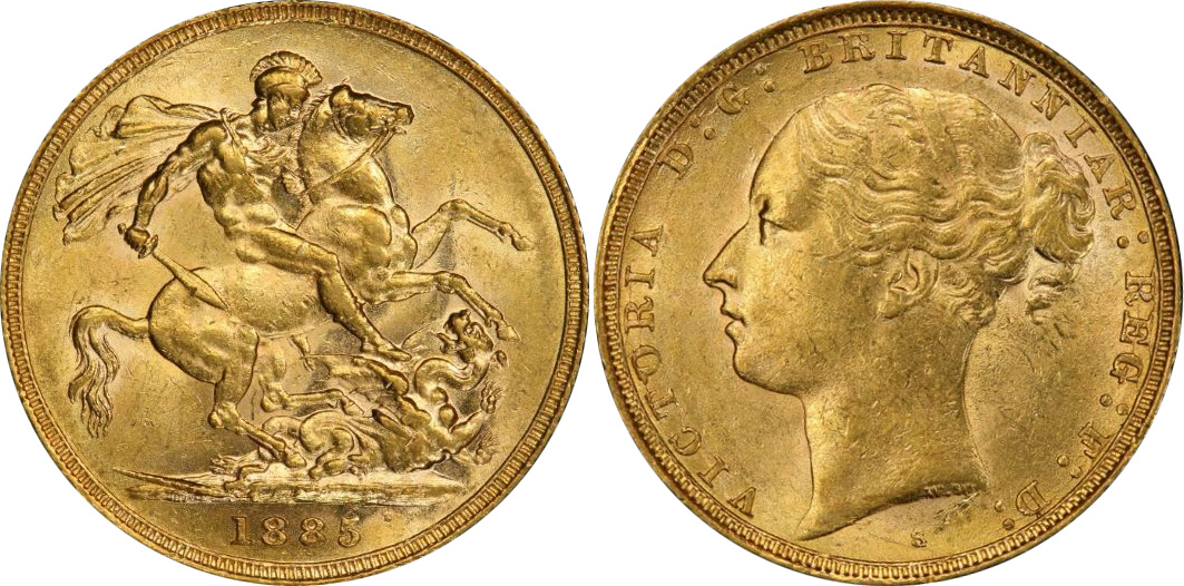 Sovereign 1885 - Australian coin