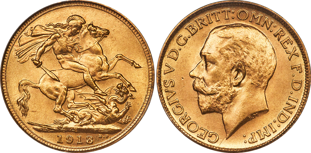 Sovereign 1918 - Australian coin