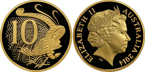 10 cents 2014 Gold Proof