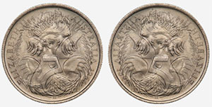 Die clash possibilities on ten cent