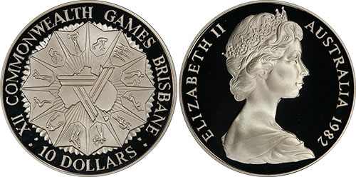 10 dollars 1982 XII Commonwealth Games Brisbane - Australian coin