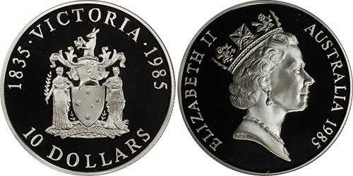 10 dollars 1985 Victoria - Australian coin