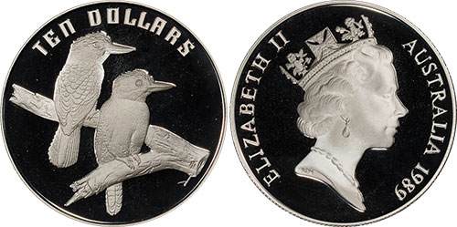 10 dollars 1989 Kookaburra - Australian coin