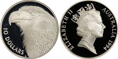 10 dollars 1994 Eagle - Australian coin