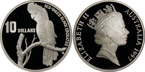 10 dollars 1997 Cockatoo - Australian coin