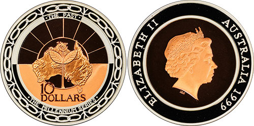 10 dollars 1999 The Past - Australian coin