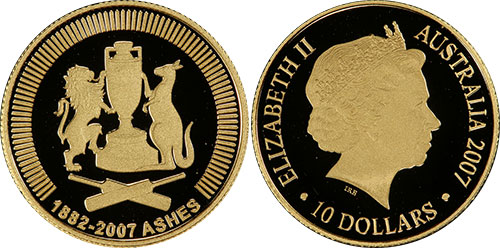 10 dollars 2007 The Ashes - Australian coin