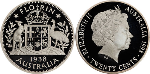 20 cents 1998 Florin 1938