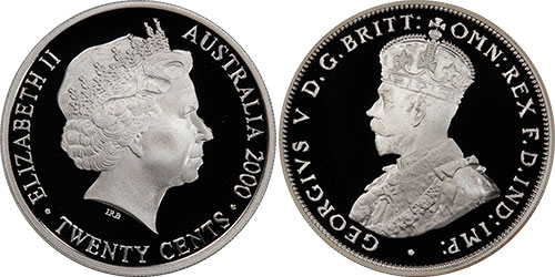 20 cents 2000 Elizabeth II