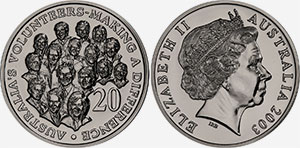 20 Cents 2003 Australia Volunteers