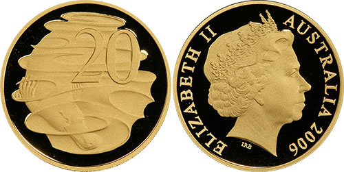 20 cents 2006 Gold