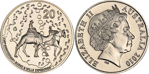 20 cents 2010 Burke and Wills