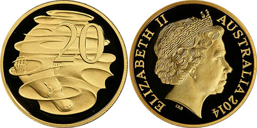 20 cents 2013 Gold