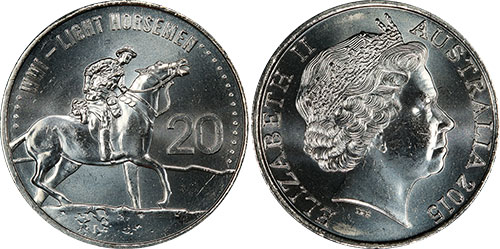 20 cents 2015 Light Horsemen