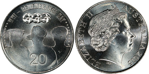 20 cents 2015 Remembrance