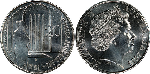 20 cents 2015 The Unknown Soldier