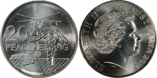 20 cents 2016 Peacekeeping