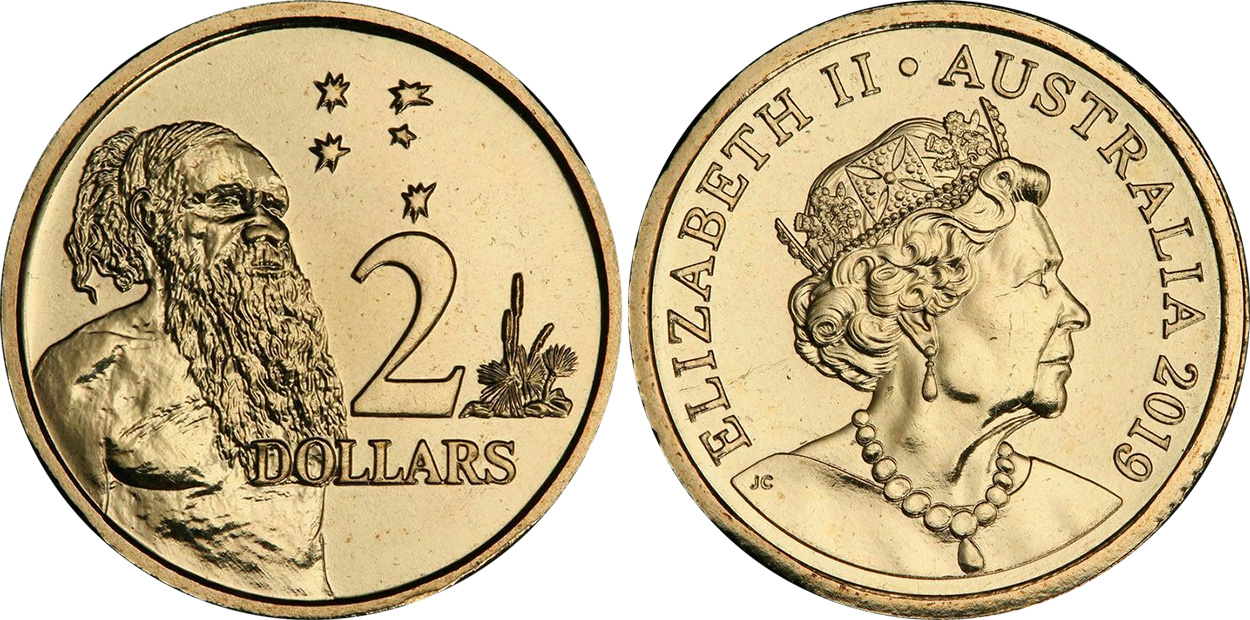 5X 2019 Australian Repatriation $2 Coloured Dollar coin Encapsulated  Excellent 