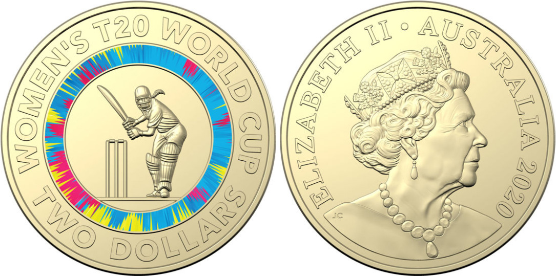 Two dollar 2020 - ICC Women's T20 World Cup - 2 dollars - Decimal coin