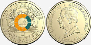 2 dollars 2025 Wallabies Coin Australia