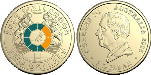 2 dollars 2025 Wallaroos Coin Australia
