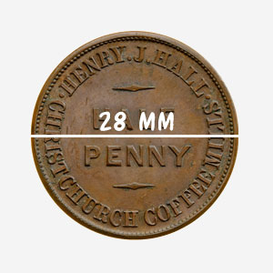 H. J. Hall - Christchurch - Half Penny