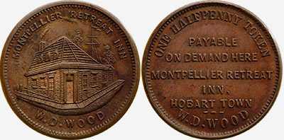 W.D. Wood - Montpelier Retreat - Half Penny - Token