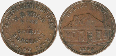 W.D. Wood - Montpelier Retreat - Hobart Town - Token